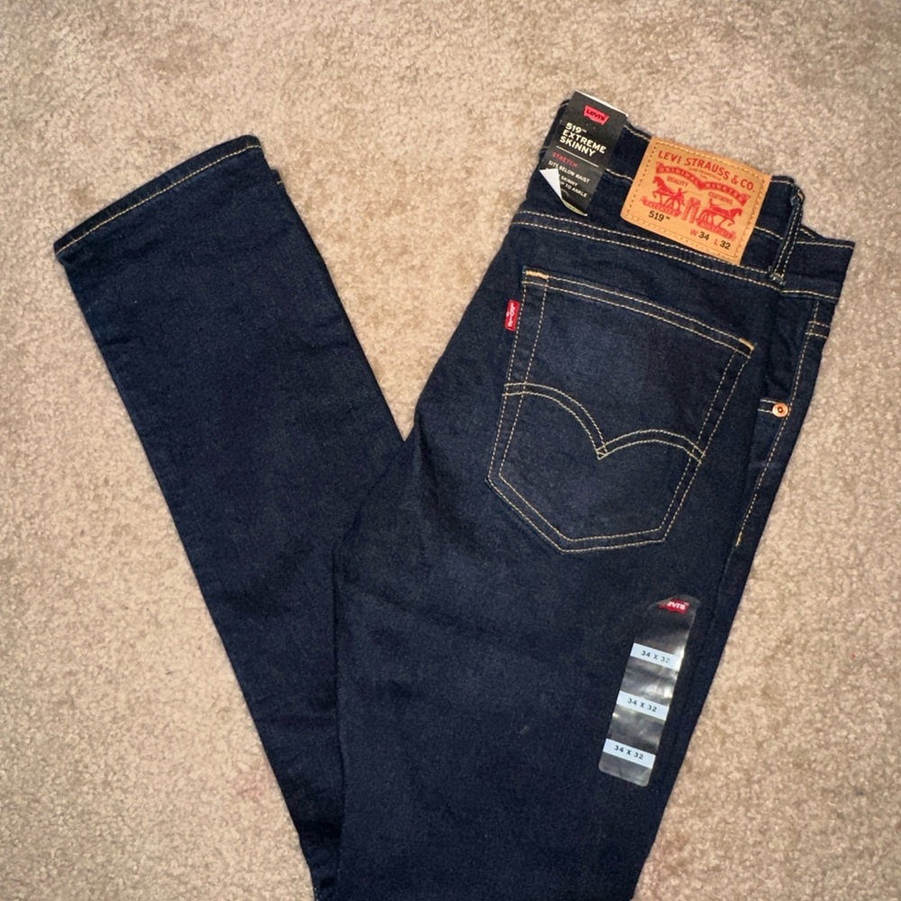 Levi's Men's Deep Indigo Slim Straight Jeans